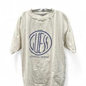 90s retro oversized Guess Tee "one size" (Xl2) 25" ptp flat x 27" L